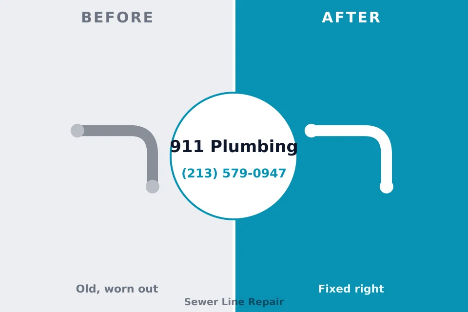Before and after: plumbing company St. John, IN